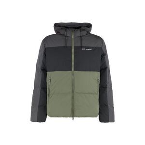 EA7 Emporio Armani Colorblock Hooded Puffer Jacket Men MULTICOLOR Outerwear